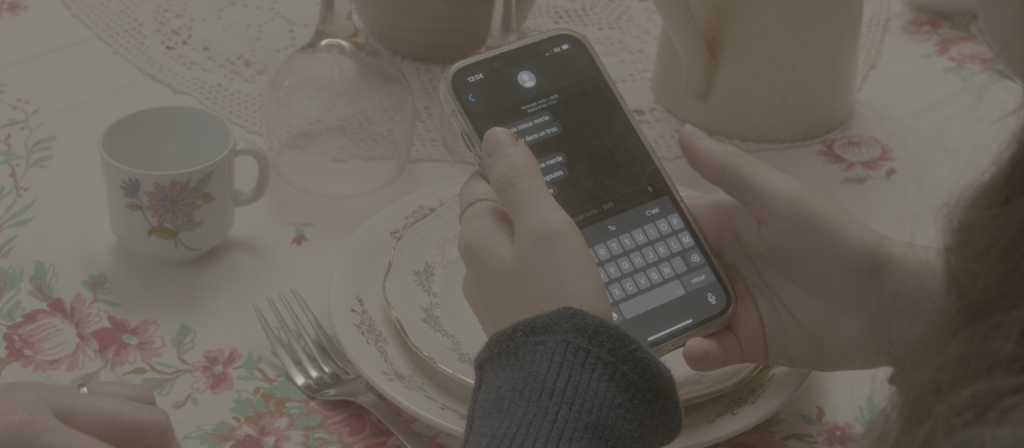 De l'encre à l'écran — scène repas — avant étalonnage